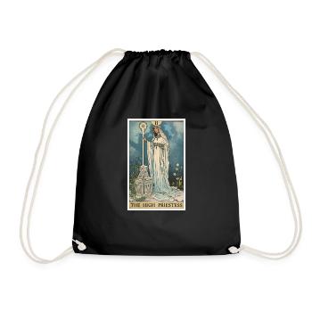 Carte de Tarot La Grande Prêtresse La Grande Prêtresse - Sac de sport léger - noir - Devant