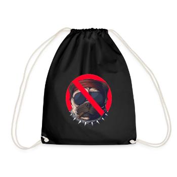 bad dog - Drawstring Bag - black - Front