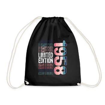 Limited Edition since 1958 Birthday Vintage 1958 - Drawstring Bag - black - Front