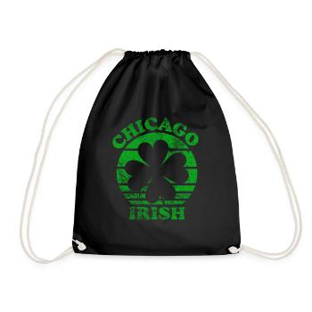 chicago irish - Turnbeutel - Schwarz - Vorne