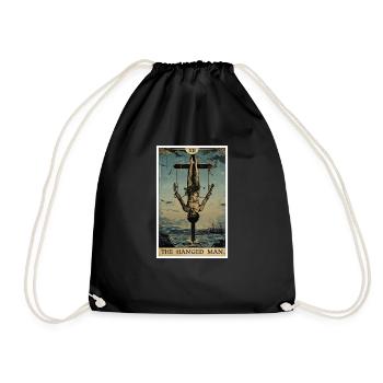 Cartes de tarot Carte de tarot Le Pendu - Sac de sport léger - noir - Devant