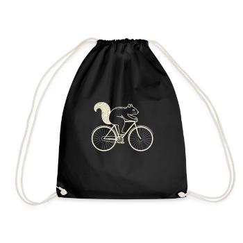 Écureuil - Sac de sport léger - noir - Devant