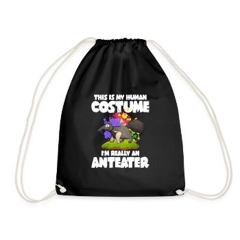 Dear Anteater Gift - Drawstring Bag - black - Front