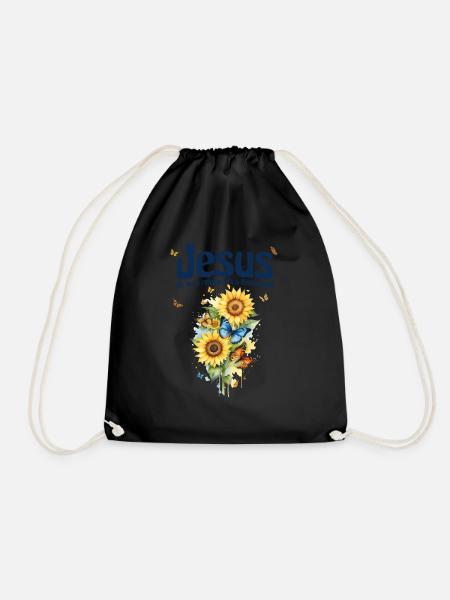 Jesus It is not religion, It's a relationship - Drawstring Bag - black