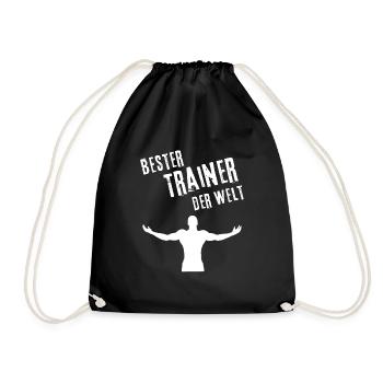 Best Coach Gift Best Coach in the World - Drawstring Bag - black - Front