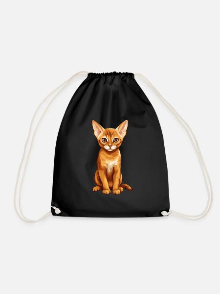 Chat d’Abyssinie Abessinierkatze - Sac de sport léger - noir