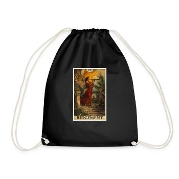 Tarotkarten Tarotkarte Judgement Gericht - Turnbeutel - Schwarz - Vorne