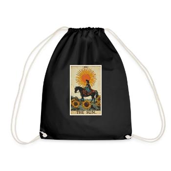 Tarot Cards Tarot Card The Sun The Sun - Drawstring Bag - black - Front