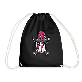 Radicchio dansant avec des lunettes de soleil Radicchios - Sac de sport léger - noir - Devant