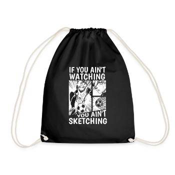 Anime Manga Anime Fille - Sac de sport léger - noir - Devant