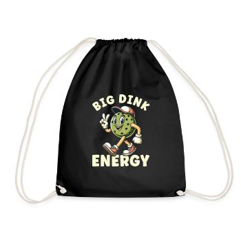 Big Dink Energy Pickleball -Spieler Lustige - Turnbeutel - Schwarz - Vorne