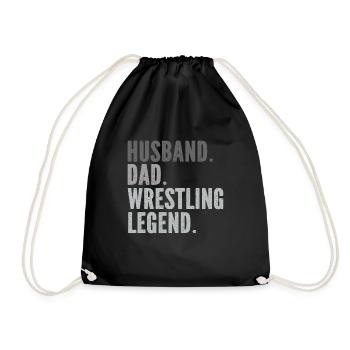 Lutte Papa Lutteur Hommes Fête des Pères - Sac de sport léger - noir - Devant