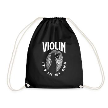 Violin Violin Violinist Violin Player - Drawstring Bag - black - Front