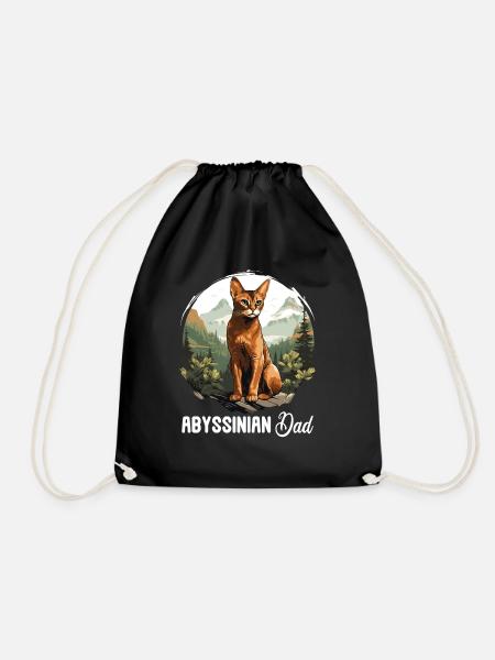 Chat d’Abyssinie Abessinierkatze - Sac de sport léger - noir