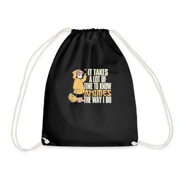 Anime Manga Anime Fille - Sac de sport léger - noir - Devant