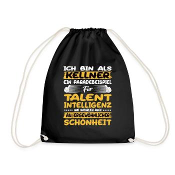waiter a prime example of talent - Drawstring Bag - black - Front