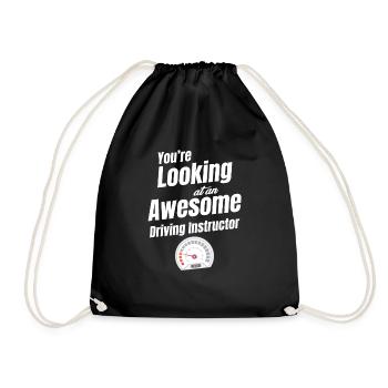 You're looking for a great driving instructor mechanic - Drawstring Bag - black - Front