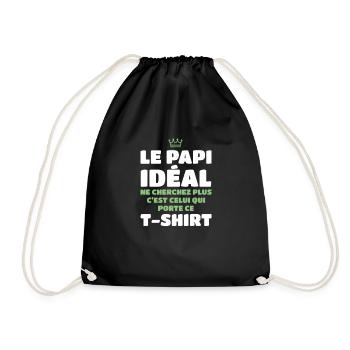 The ideal Grandpa, look no further, is me - Drawstring Bag - black - Front