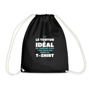 The ideal Uncle look no further is me - Drawstring Bag - black - Front