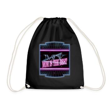 birthday present idea cool statement family health - Drawstring Bag - black - Front