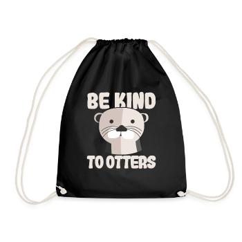 Être enfant loutre drôle cadeau - Sac de sport léger - noir - Devant