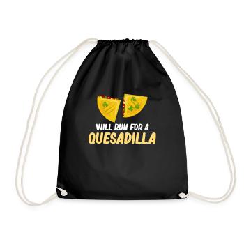 Courses pour un Quesadilla Burritos Argentine - Sac de sport léger - noir - Devant