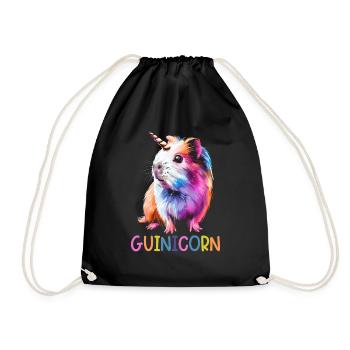 Cochon d’Inde Licorne Guinicorne - Sac de sport léger - noir - Devant