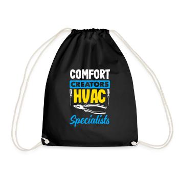 HVAC Expert Technician - Drawstring Bag - black - Front