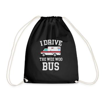 T-shirt je me porte volontaire pour conduire le Wee Woo Bus Amb - Sac de sport léger - noir - Devant