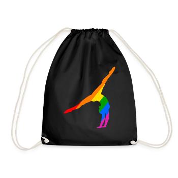 Poirier en arc-en-ciel - Sac de sport léger - noir - Devant