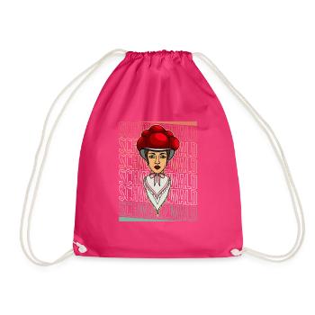 Schwarzwaldmädel Schwarzwald German Wald - Drawstring Bag - fuchsia - Front
