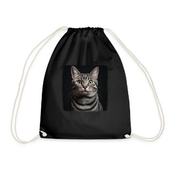 Chat Chats American Shorthair - Sac de sport léger - noir - Devant