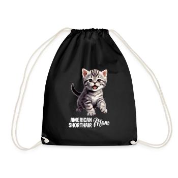 Chat Chats American Shorthair - Sac de sport léger - noir - Devant