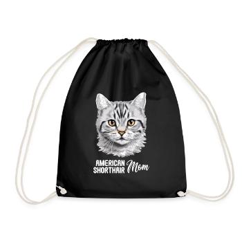 Chat Chats American Shorthair - Sac de sport léger - noir - Devant