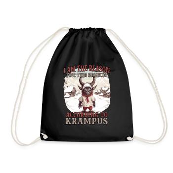 Der Krampus Kommt | Kramperl | Krampus Kostüm - Turnbeutel - Schwarz - Vorne
