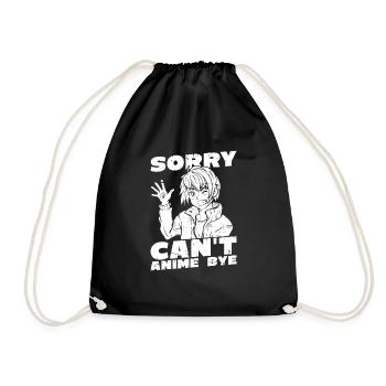 Anime Manga Anime Fille - Sac de sport léger - noir - Devant