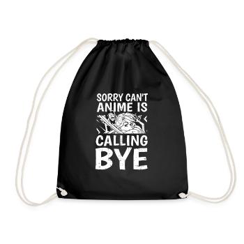 Anime Manga Anime Fille - Sac de sport léger - noir - Devant