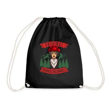 Original Schwarzwaldmädel Schwarzwald Allemand - Sac de sport léger - noir - Devant