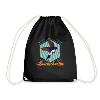 Hirondelle rustique Autriche Observation des oiseaux - Sac de sport léger - noir - Devant