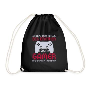 Big Brother Video Gamer New Brother Gaming - Sac de sport léger - noir - Devant