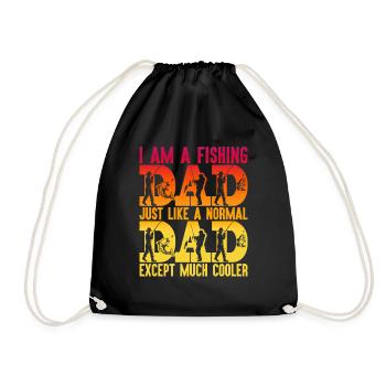 poisson, poisson, pêche, lac, mer, pêche, faune, exotique - Sac de sport léger - noir - Devant