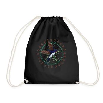 Hirondelle rustique Autriche Observation des oiseaux - Sac de sport léger - noir - Devant