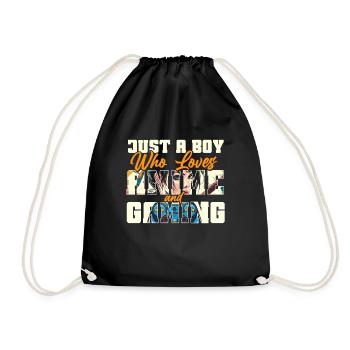 Anime Gaming Otaku Manga Kawaii Japan - Drawstring Bag - black - Front