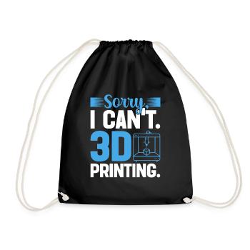 Imprimante 3D Impression 3D - Sac de sport léger - noir - Devant