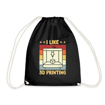Imprimante 3D Impression 3D - Sac de sport léger - noir - Devant