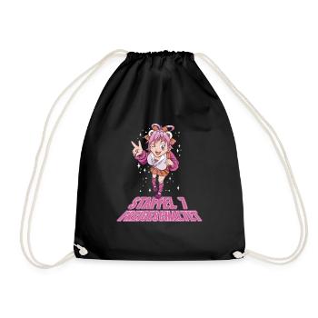 Anime Manga Anime Birthday Girl - Drawstring Bag - black - Front