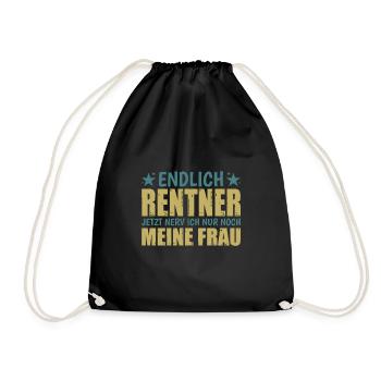 Enfin à la retraite maintenant, je ne fais qu’ennuyer ma femme - Sac de sport léger - noir - Devant