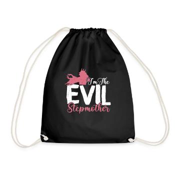 I'm The Evil Stepmother Adoption Bonus Mom - Drawstring Bag - black - Front