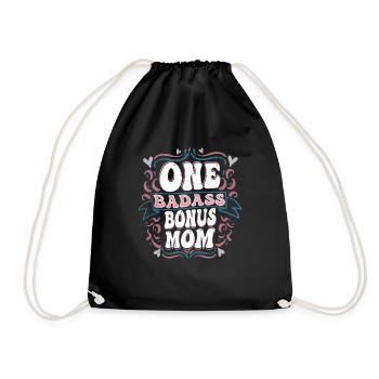 Une Badass Bonus Maman Belle-mère Adoption - Sac de sport léger - noir - Devant
