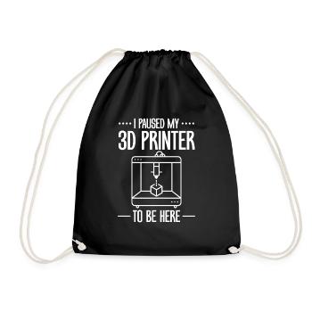 Imprimante 3D Impression 3D - Sac de sport léger - noir - Devant